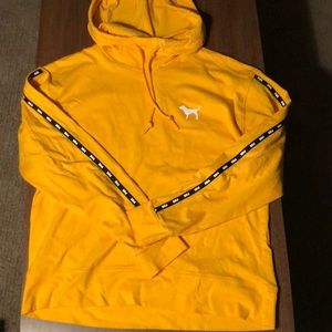Yellow PINK Victoria Secret Hoodie